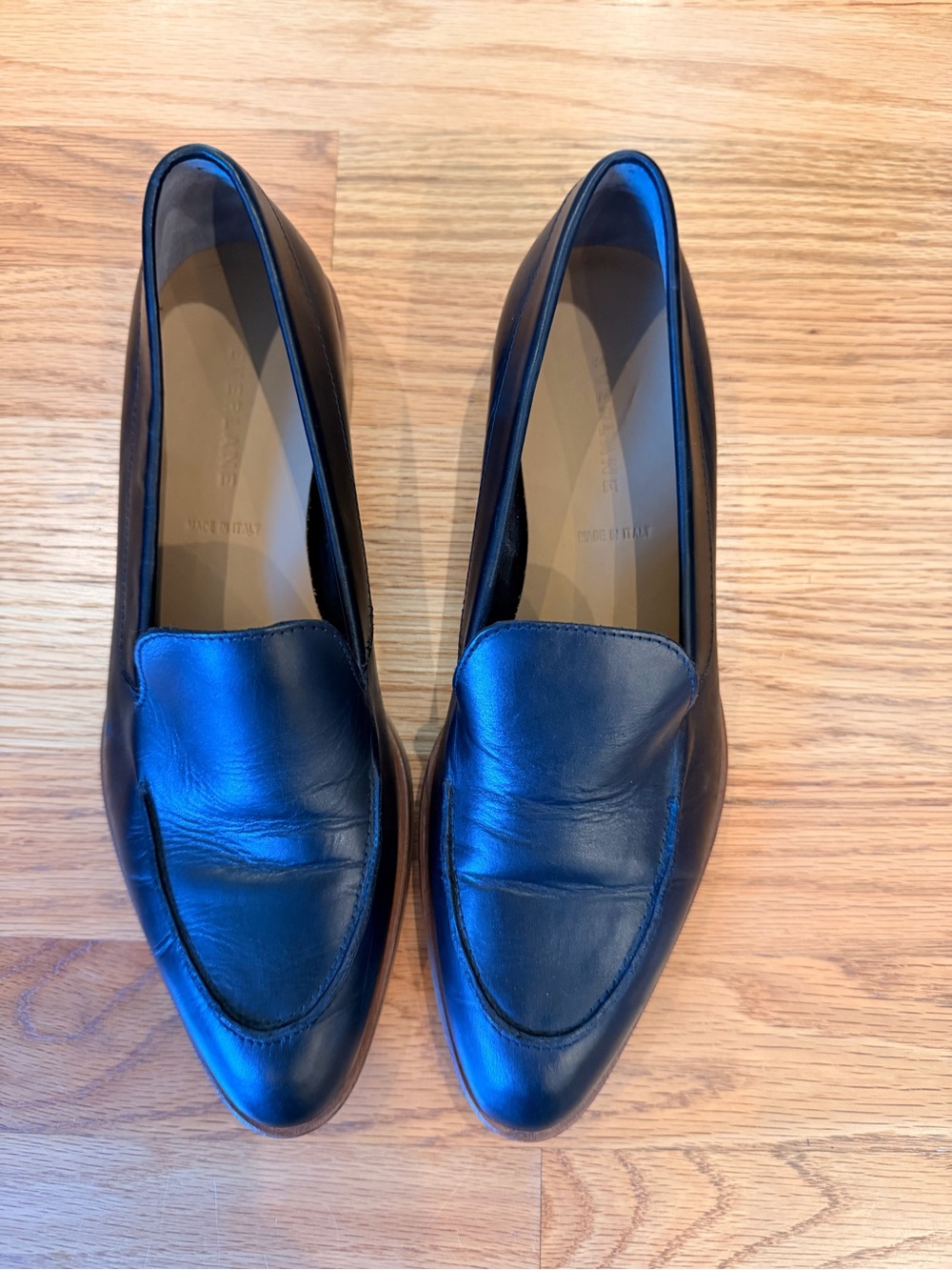 Everlane The Modern Loafer | Black Italian Leather Women's